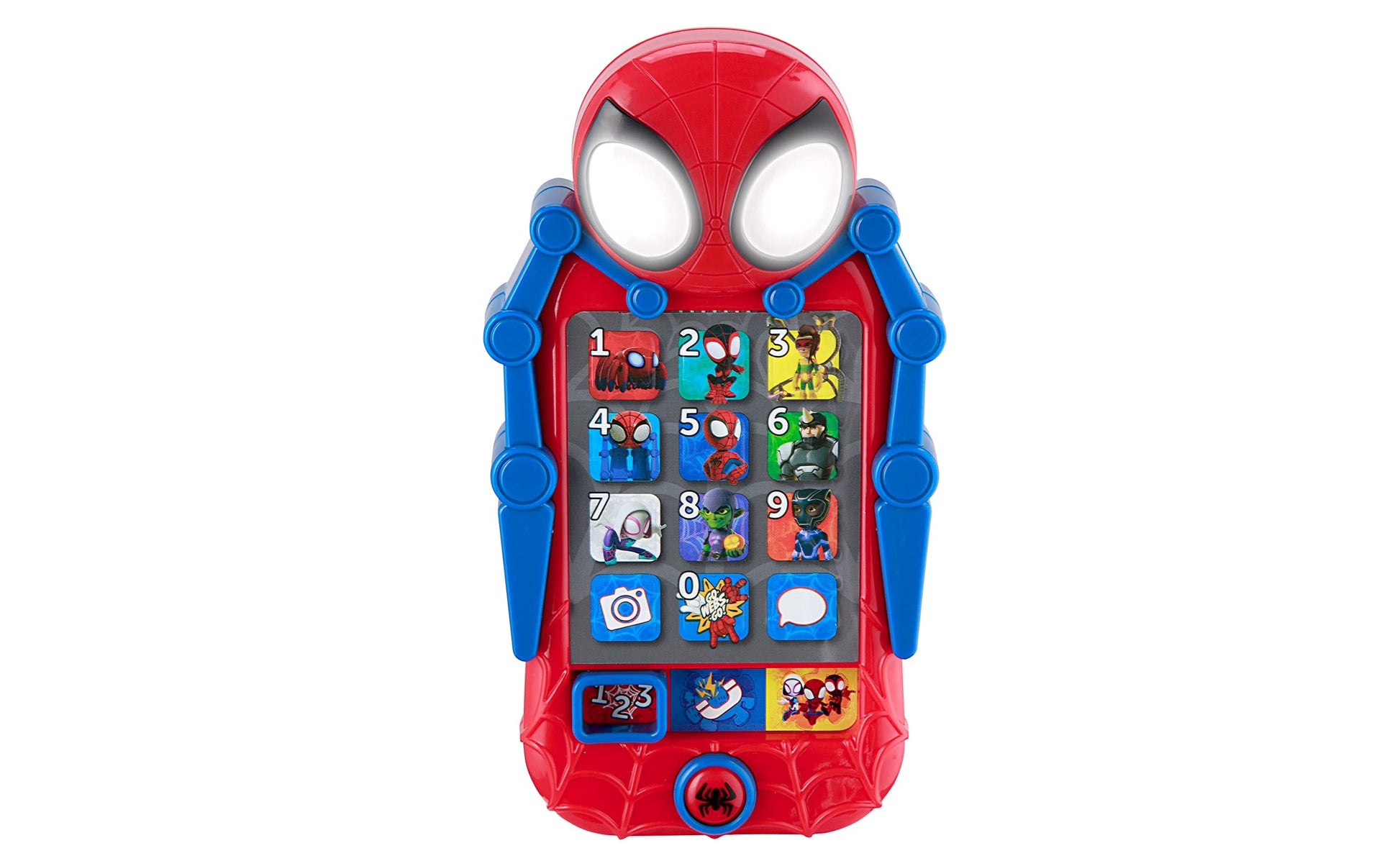 eKids Spidey and His Amazing Friends Toy Phone for Toddler with Built-in Preschool Learning Games, Educational Toys for Activiti
