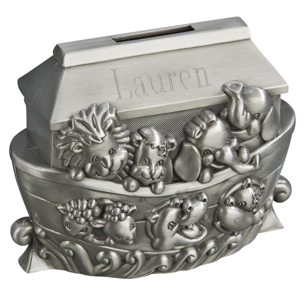 Noahs Ark Bank with Engraved Space