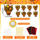 QOUBAI 32 Sets Fall Bouquet Suncatchers Craft Kit DIY Window Stained Glass Effect Autumn Bouquet Paper Crafts Home School Classr