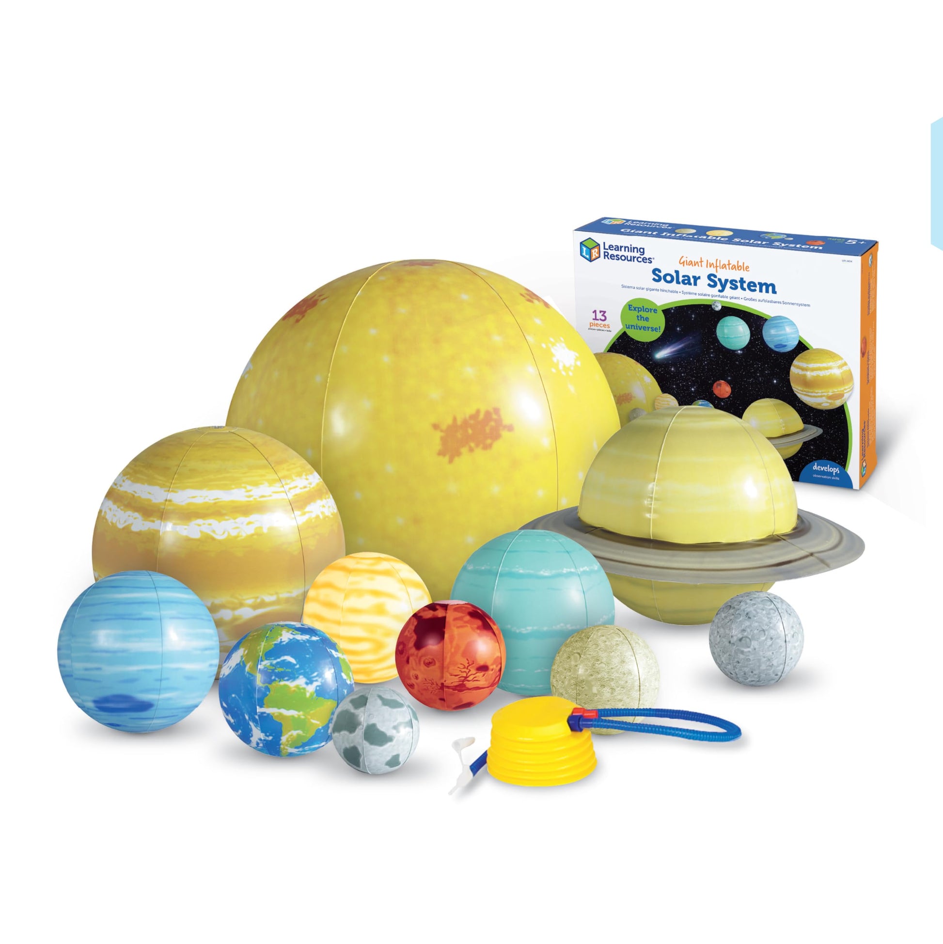 Learning Resources Giant Inflatable Solar System - Grades K+ Solar System Demonstration Tool, Solar System Model, Inflatable Pla