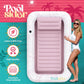 enhanced Inflatable Tanning Pool Lounger | Large Inflatable Tanning Bed for mature-themeds | Multipurpose Pool Floats | Inflatable Pool Float | Tanning Float - Pink