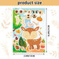 Kopokita 24 Sheets 8.3''  5.9'' Make Your Own Jungle Animal Stickers For Toddlers Kids Party Favors, Make A Face Stickers For Ki