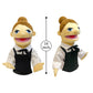 Okegztoa 16'' Entriloquist Puppet, Hand Puppet for Kids and Adults, Plush Waiter With Removable Mouth, Ages 4-8, Scalable Contro