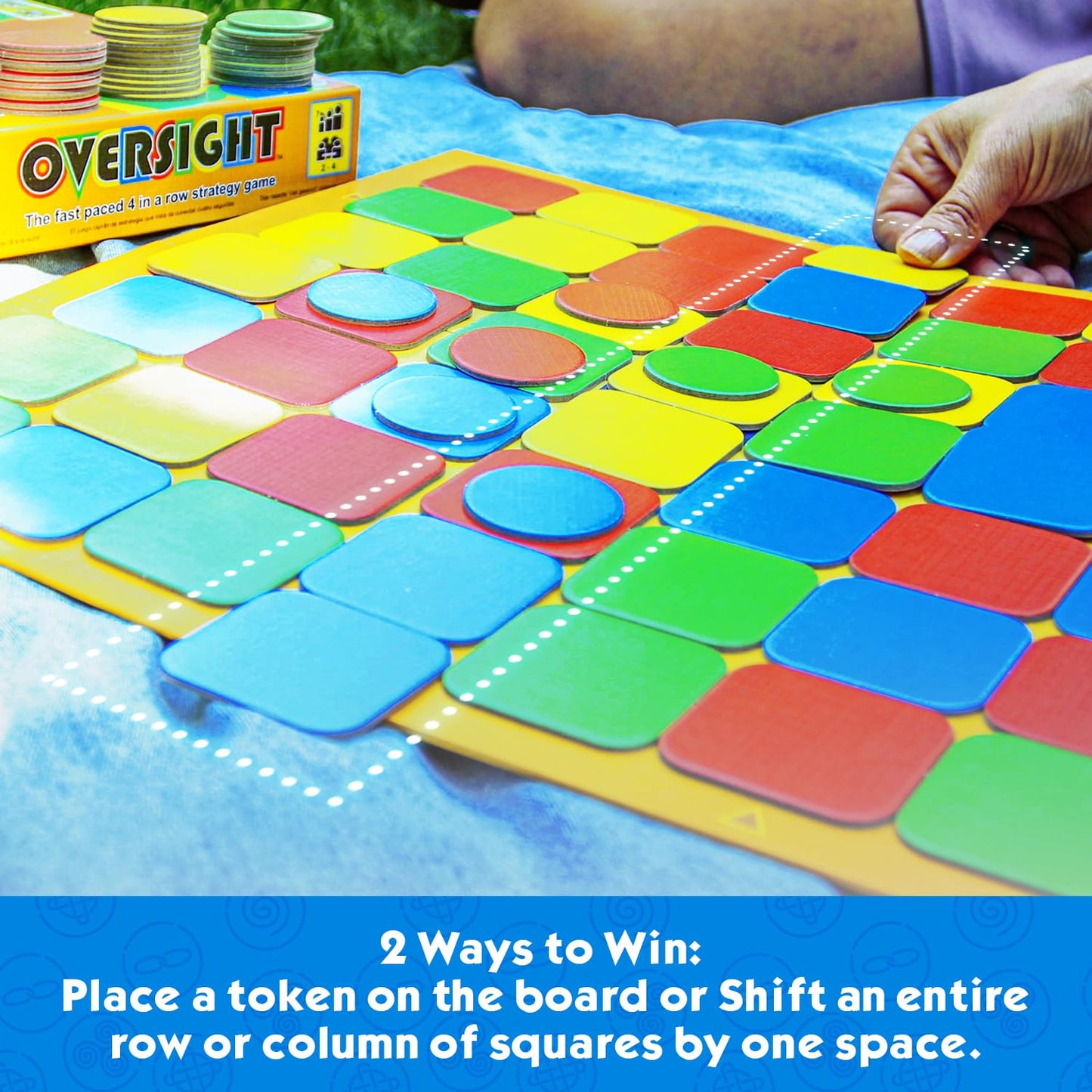 Oversight: Fast Paced 4 In A Row Family Board Games, Kid Board Games, Strategy Board Games, Ages 8-12, Stem Learning, Educational Fun By Griddly Games Store
