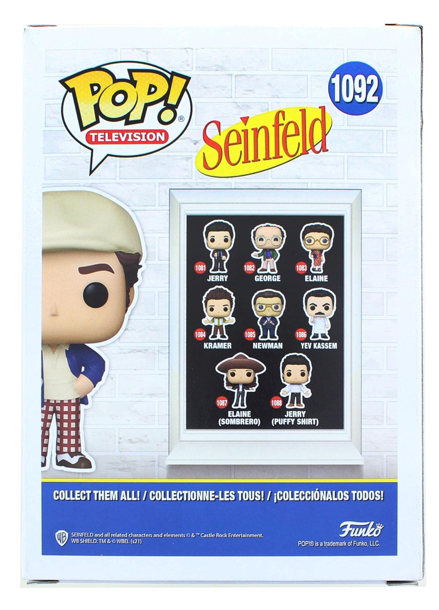 Funko Pop! Seinfeld: Kramer (Golf) Vinyl Figure - 3.75" White Collectible Model 54680