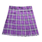 Beautifulfashionlife Girl'S High Waist Pleated Mini Skater Skirt Cosplay Costumes Skirts (M, Purple Mixed White)