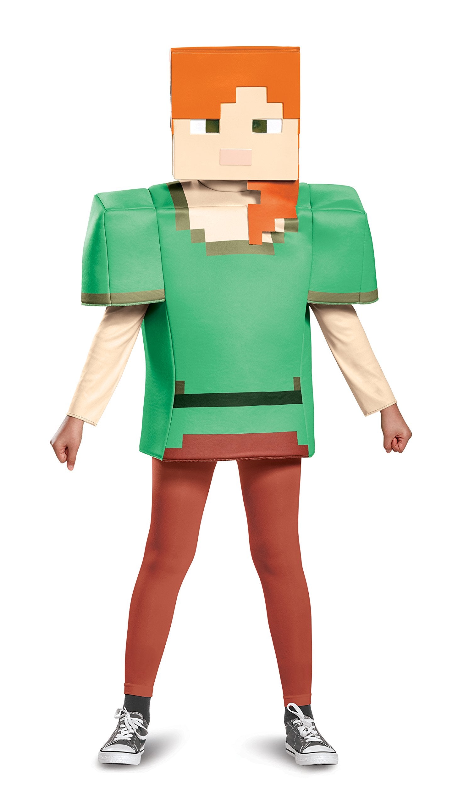 Alex Classic Minecraft Costume, Multicolor, Medium (7-8)
