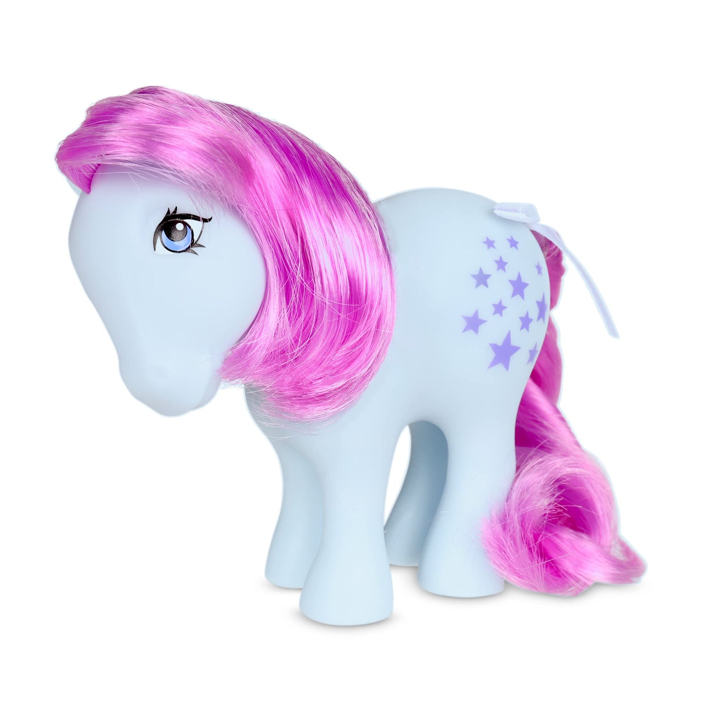 Basic Fun My Little Pony 40th Anniversary Blue Belle Figure, 4-Inch, Brushable Mane, Ages 4+, Original 1983 Collection