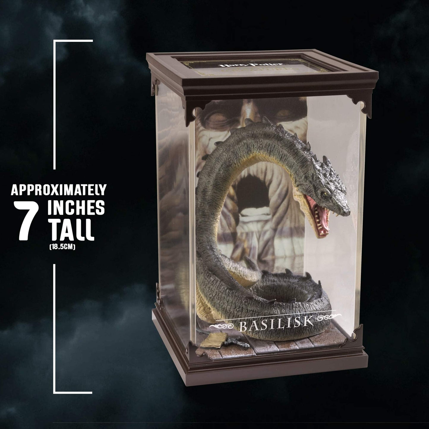 The Noble Collection Harry Potter Basilisk Figurine - 7 Inch, Multicolour, PBS Plastic, Model 72700099182