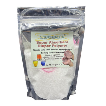 Science Gone Fun 150 Grams Sodium Polyacrylate Superabsorbent Diaper Polymer