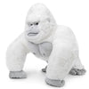 Zhongxin Made Albino Gorilla Plush Toy, Realistic Albino Gorilla Stuffed Animals 15In, Unique Forest Plushie Toys Model Dolls Collection For Kids