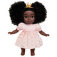 Purpose Toys Littlelistas Lily 14-inch Crowned Natural Hair Baby Doll & Accessories, Curly 3C Textured Hair, Deep Brown Complexi