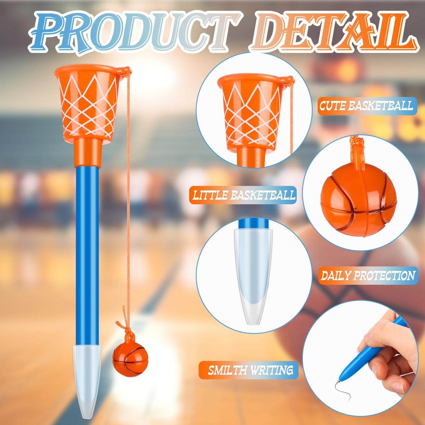 Skyygemm 30 Set Valentine'S Day Basketball Hoop Pens With Gift Card For Kid Valentine'S Day Classroom Exchange Gift School Sport