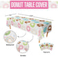 Blue Orchards Donut Table Covers (Pack of 3) - 54x108 XL - Donut Birthday Party Decorations, Donut Table Covers, Donut Tableclot