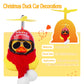 Mumyer Rubber Duck Car Ornaments Yellow Duck Car Dashboard Decorations For Christmas Decor With Mini Helmet Scarf And Sunglasses