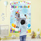 Eaezerav Pin The Tail On The Donkey Birthday Party Game With 50 Pcs Tails Large Donkey Games Poster For Kids Birthday Party Supp