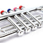 Bontempi 32 3831 4 Notes Silver Trumpet, 37 cm, Multi-Color, 38 cm