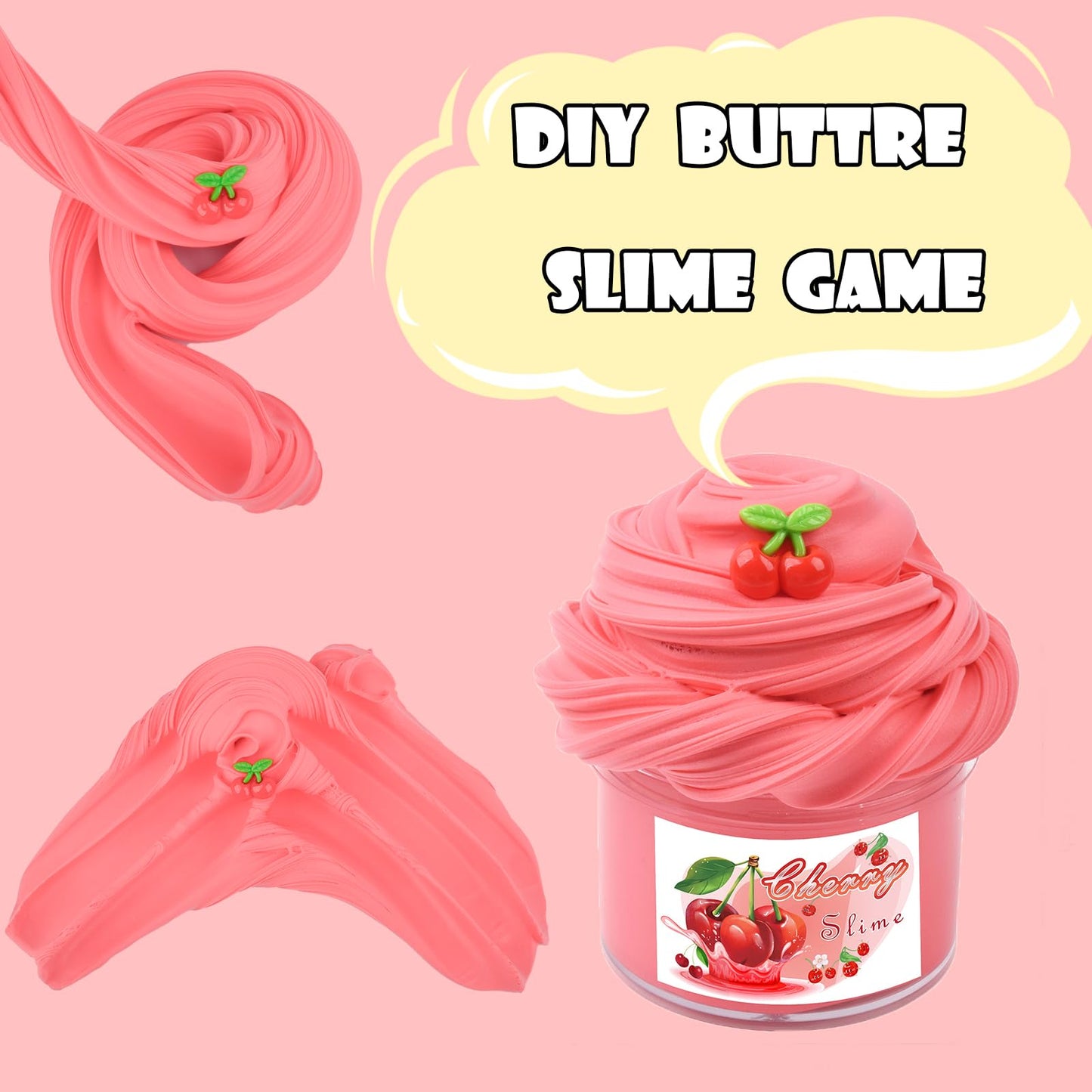 6 Pack Butter Slime Kit, Soft, Non-Sticky, Mess-Free And Stretchy, Diy Scented Slime For Kids Boys And Girls, Premium Birthday G
