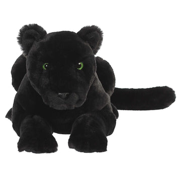 Aurora Exquisite Luxe Boutique Raven Panther Stuffed Animal - Luxurious Elegance - Sensory Delight - Black 20 Inches