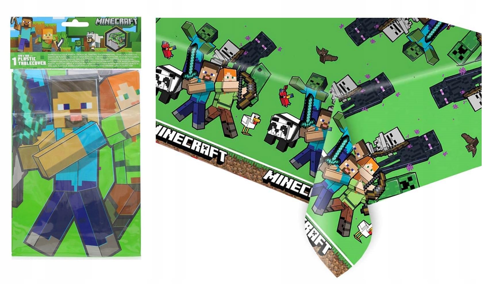 PROCOS Minecraft Plastic Party Tablecover (70x47in / 180x120cms)