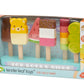 Tender Leaf Toys - Ice Lolly Shop - 13 Pieces Pretend Food Play Toy with 6 Wooden Popsicles Ice Cream Bars - Encourage Role Play