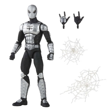 Spider-Man Marvel Legends Series 6-inch Spider-protective covering Mk I Action Figure Toy  Includes 4 Accessories: 2 Alternate Hands and 2 Web FX