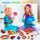 Raimy Kids Musical Instruments Set - Wooden Percussion Instruments Toy For Toddler Baby, Preschool Educational Music Toys For Boys And Girls With Carrying Bag (Red)