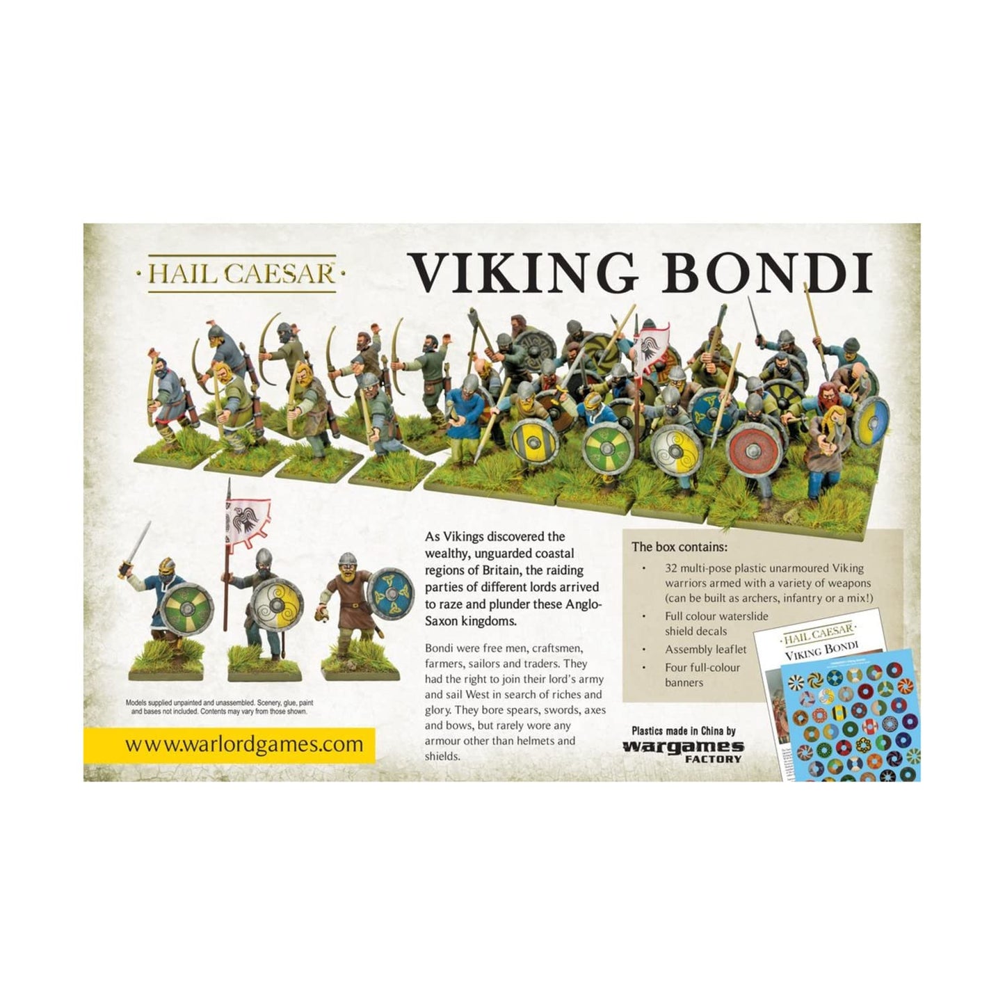 Warlord Games  Hail Caesar - Viking Bondi - Wargaming miniatures