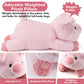 Gnomantic 22-Inch Pig Weighted Stuffed Animal - 4.5 lbs Cotton Plush Toy for Kids & Adults
