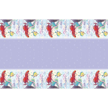 Unique Disney The Little Mermaid Rectangular Plastic Table Cover - 54 x 84, 1 Pc