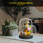 OLTLYUNH Flower Bouquet Building Set, Mini Plant Bonsai Tree, 5.11x5.11x6.41 inches, Plastic, Flower Bee, Perfect Gift for Kids and Adults