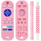 Baby Teether Toys Silicone, Remote Control Shape Teething Toys With Hollow Teether Tube And Pacifier Clip, Silicone Baby Teething Toys For Over 3 Months, Bpa Free Baby Teething Toys (Pink)