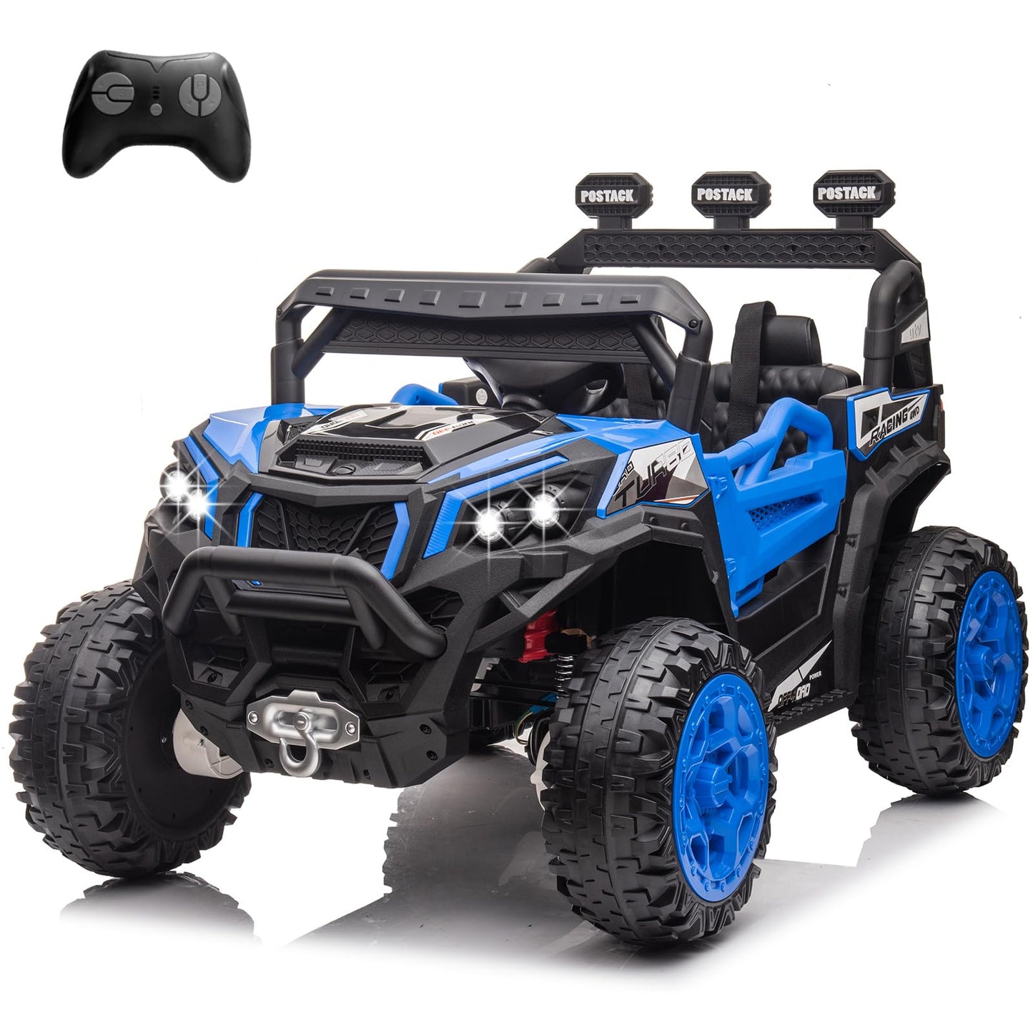 Nitoess Electric UTV for Kids, 24V Riding Cars for Kids Ages 4-8, Battery Operated Car with Remote Control for Parent, Children 