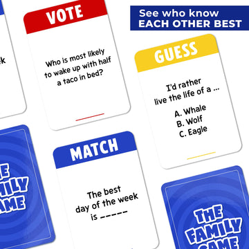 The Family Game - Fun Family Games For Kids And Adults - Family Board Games For Family Night, Games For Family Game Night - Boar