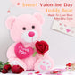 Beniny 12'' Teddy Bear With Heart, Cute Pink Teddy Bear Stuffed Animals For Valentines Day Soft Bear Plushie Toy Stuffed Bear Pl