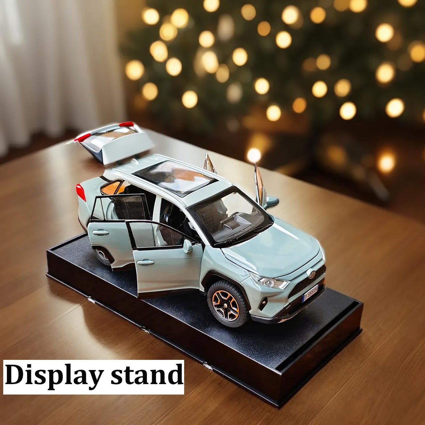 Toy Car Rav4 Model Cars Pull Back Toys Diecast Cars 1/32 Metal Collect Car With Light And Sound Pull Back For Boys Children Age