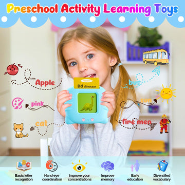Winbaby Talking Flash Cards Pocket Speech Toys - 336 Sight Words Montessori Audible Speech Buddy Preschool Educational Learning