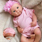 OtardDolls 18 Inch Silicone Baby Doll Full Body Girl Soft Lifelike Realistic Newborn with Clothes and Bottles for Kids