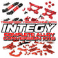 Integy RC Model OBM-1443BLUE Alloy 90mm Piggyback Shock (2) w/Rebound Adjust for SCX-10, SCX10 II, SCX10 III