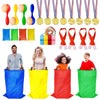Potato Sack Race Bags - Sack Race Bags For Adults And Kids, Bean Bag Toss Game, 3 Legged Relay Race, Egg Spoon Game, Carnival Ou