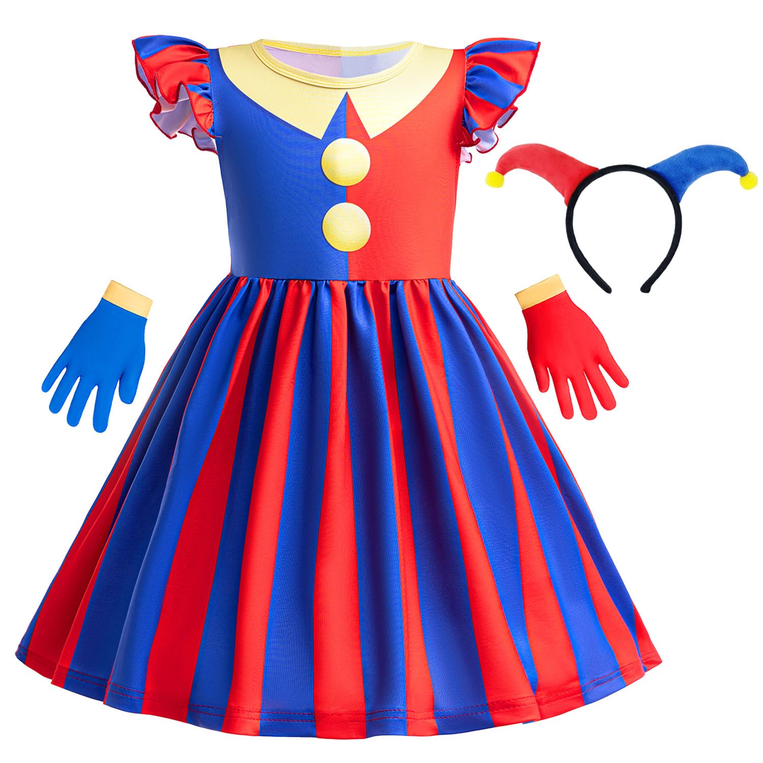 Zaisuifun Circus Costume For Little Girls Kid Fancy Carnival Halloween Cosplay Dress, 3-4 Years(Tag 110)