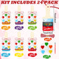 Noveread 24 Pack Watercolor Paint Sets for Valentines Day Gifts Include 24 Pcs Valentines Cards 24 Pcs Watercolor Paint 24 Pcs
