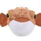 WILD REPUBLIC Pufferfish Stuffed Animal, 8 Inches, White, Recycled Polyester, Model 24235, Perfect Gift for Kids