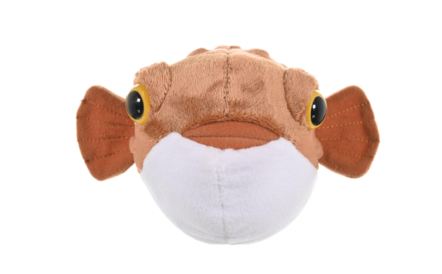 WILD REPUBLIC Pufferfish Stuffed Animal, 8 Inches, White, Recycled Polyester, Model 24235, Perfect Gift for Kids