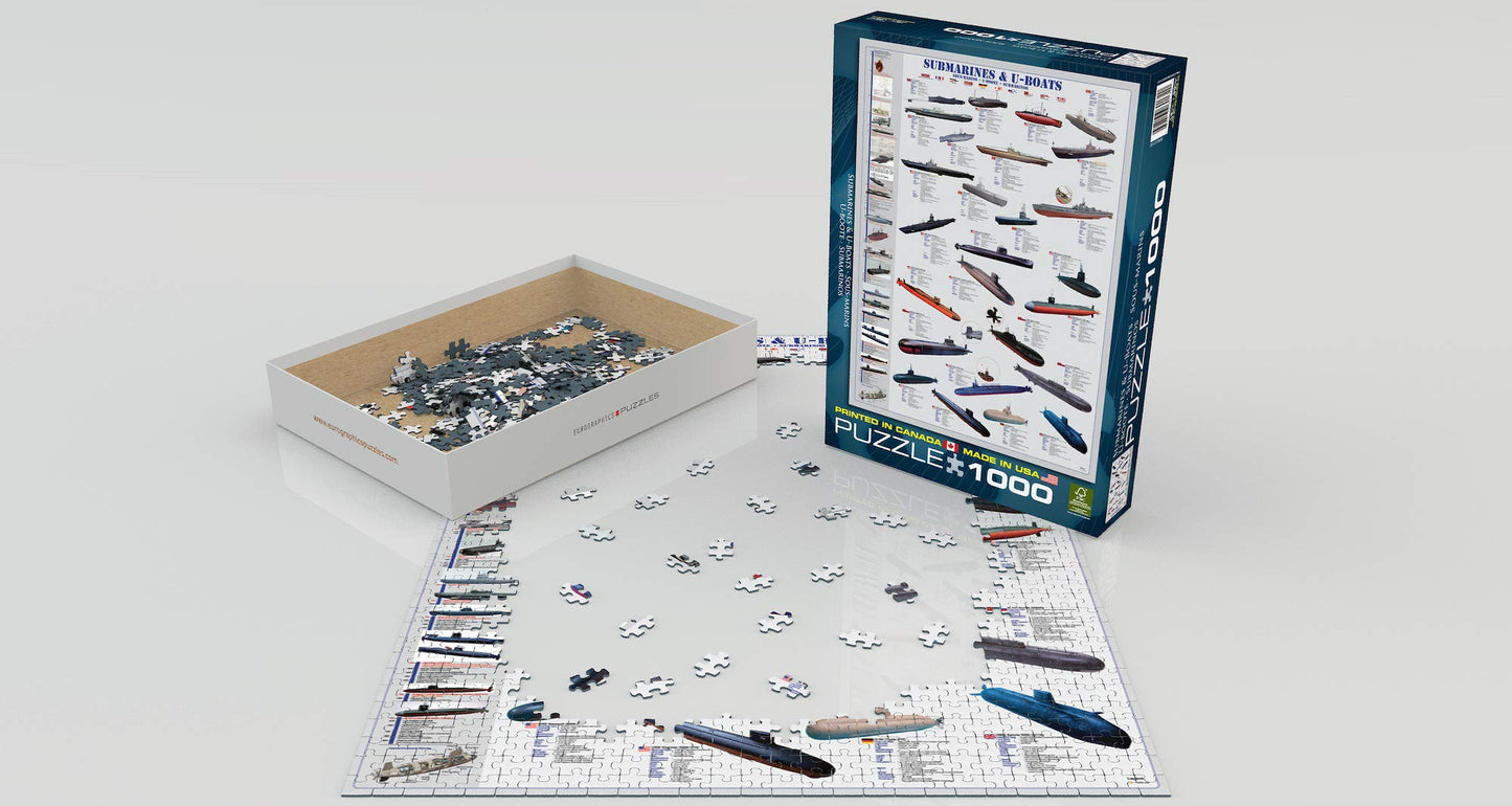 Eurographics Submarines And U Boats 1000 Piece Puzzle (6000-0132)