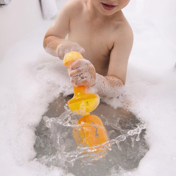 Haba Bubble Bath Whisk Yellow - Tub Time Extra Bubbles Bath Toy For Toddlers To Enhance Sensory Play, Motor Skills, Hand-Eye Coordination And Fun Play In The Bath