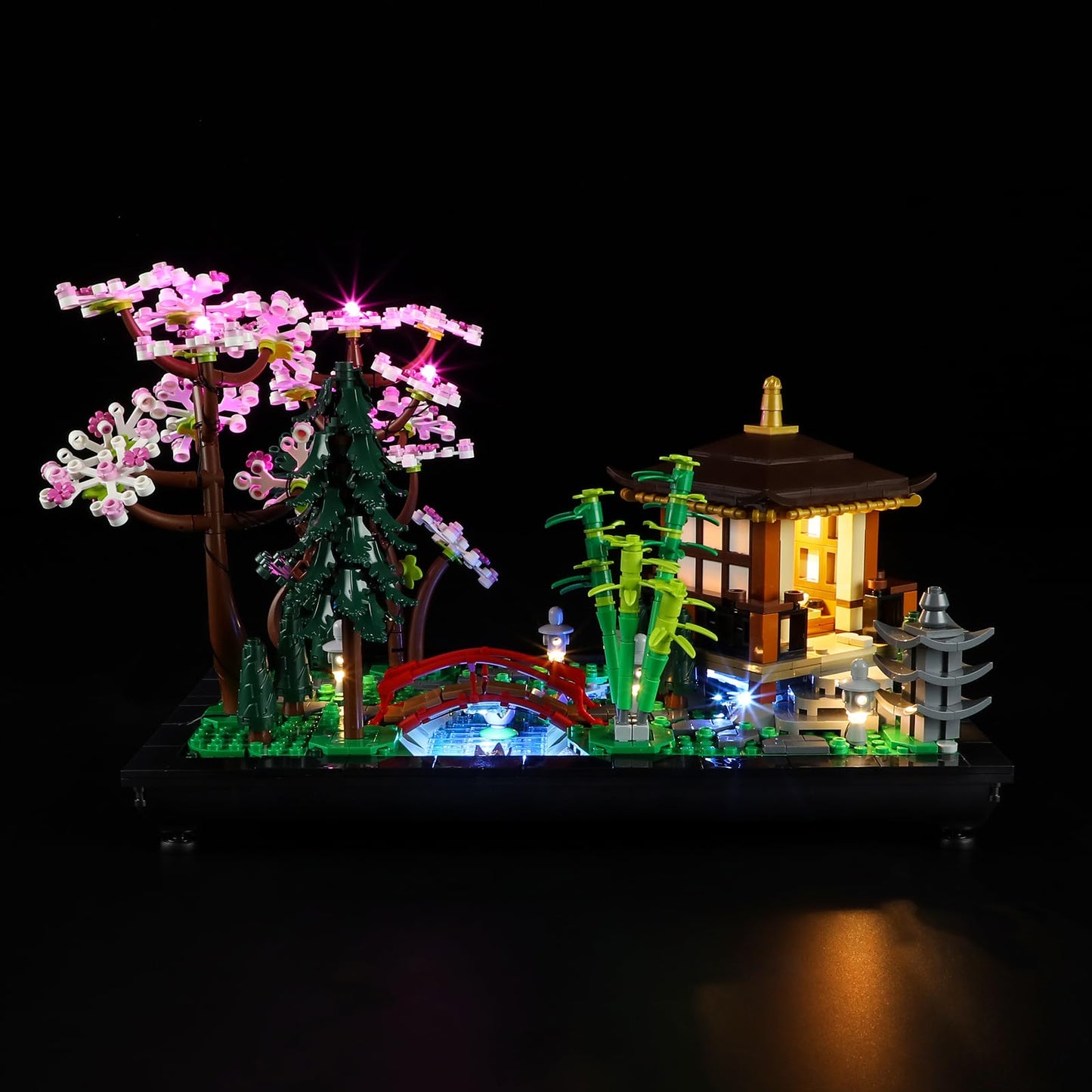 YEABRICKS LED Light for Lego 10315 Icons Tranquil Garden Model - Multi-colored Plastic Building Blocks Accessories