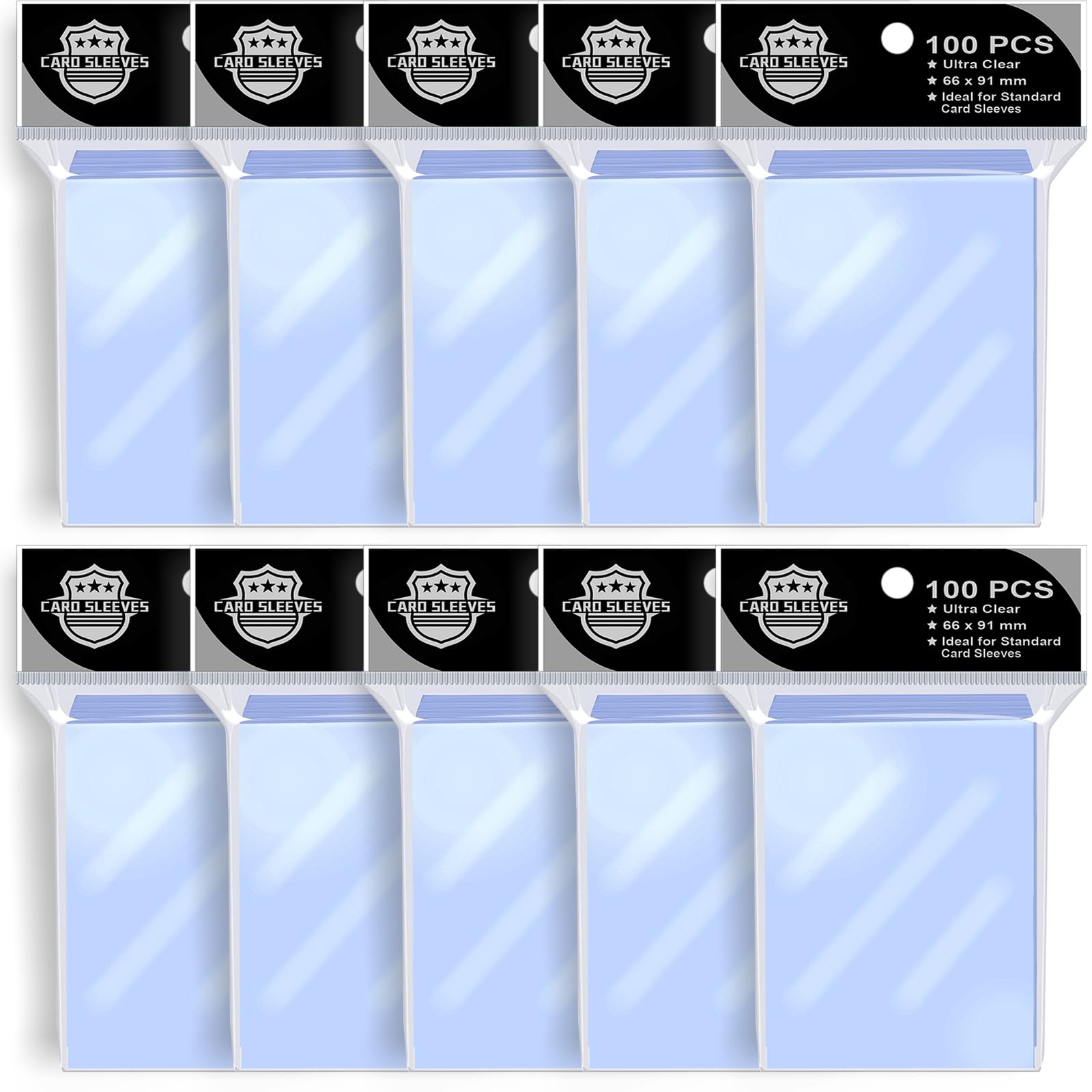 1000Ps Penny Trading Card Sleeves For Board Game,Standard Size 66 * 91Mm,Hold Perfect For Baseball,Football,Magic,Yugioh Card Sl