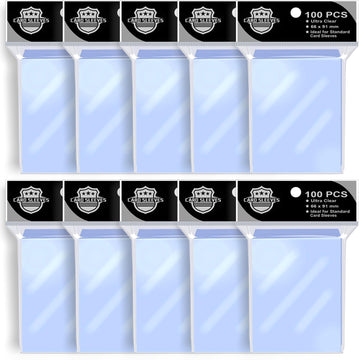 1000Ps Penny Trading Card Sleeves For Board Game,Standard Size 66 * 91Mm,Hold Perfect For Baseball,Football,Magic,Yugioh Card Sl