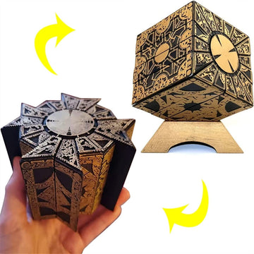 Suizu Detachable Hellraiser Puzzle Box, Hellraiser Puzzle Box Functional, Deformation Detachable Lock Puzzle Box. With Base (Standard)